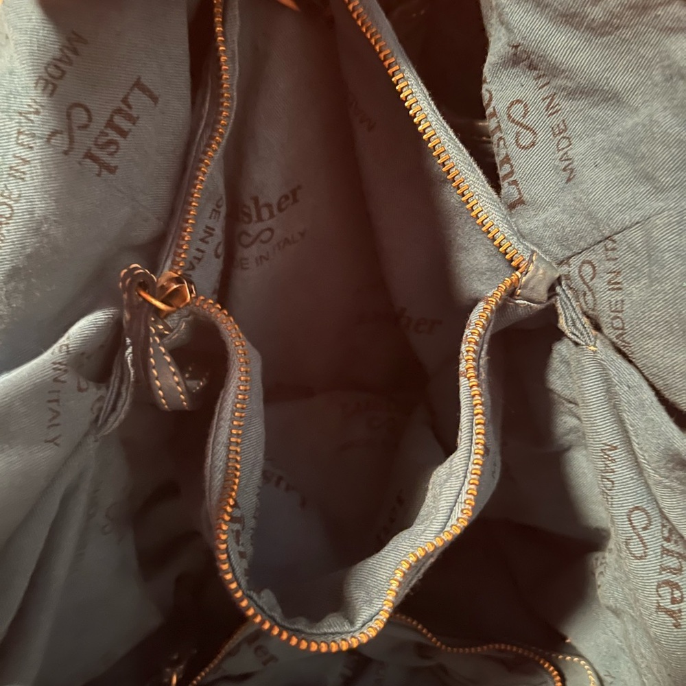 Lusher brand super slouchy blue hobo bag - Picture 6 of 12